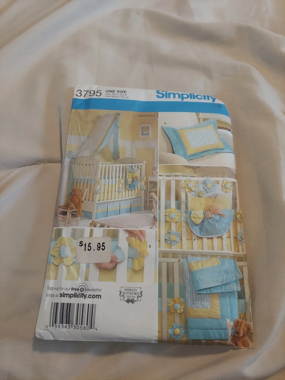 Simplicity sewing pattern #3795 designed by Shirley Botsford Designs.